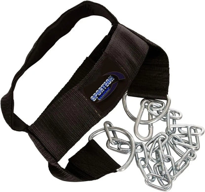 Cintura palestra allenamento collo imbracatura testa - Head Harness con catena metallo