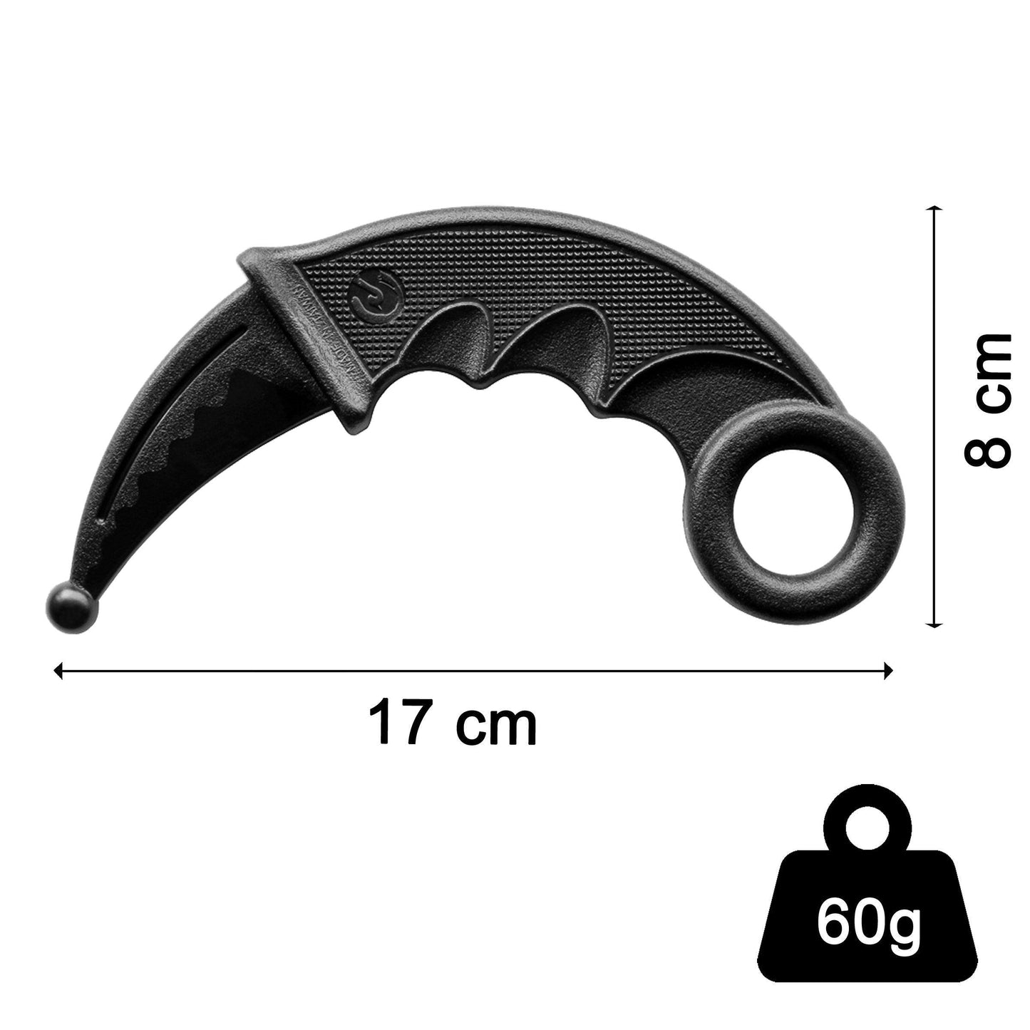 Coltello allenamento Pugnale Curvo Karambit arti marziali Silat Kali