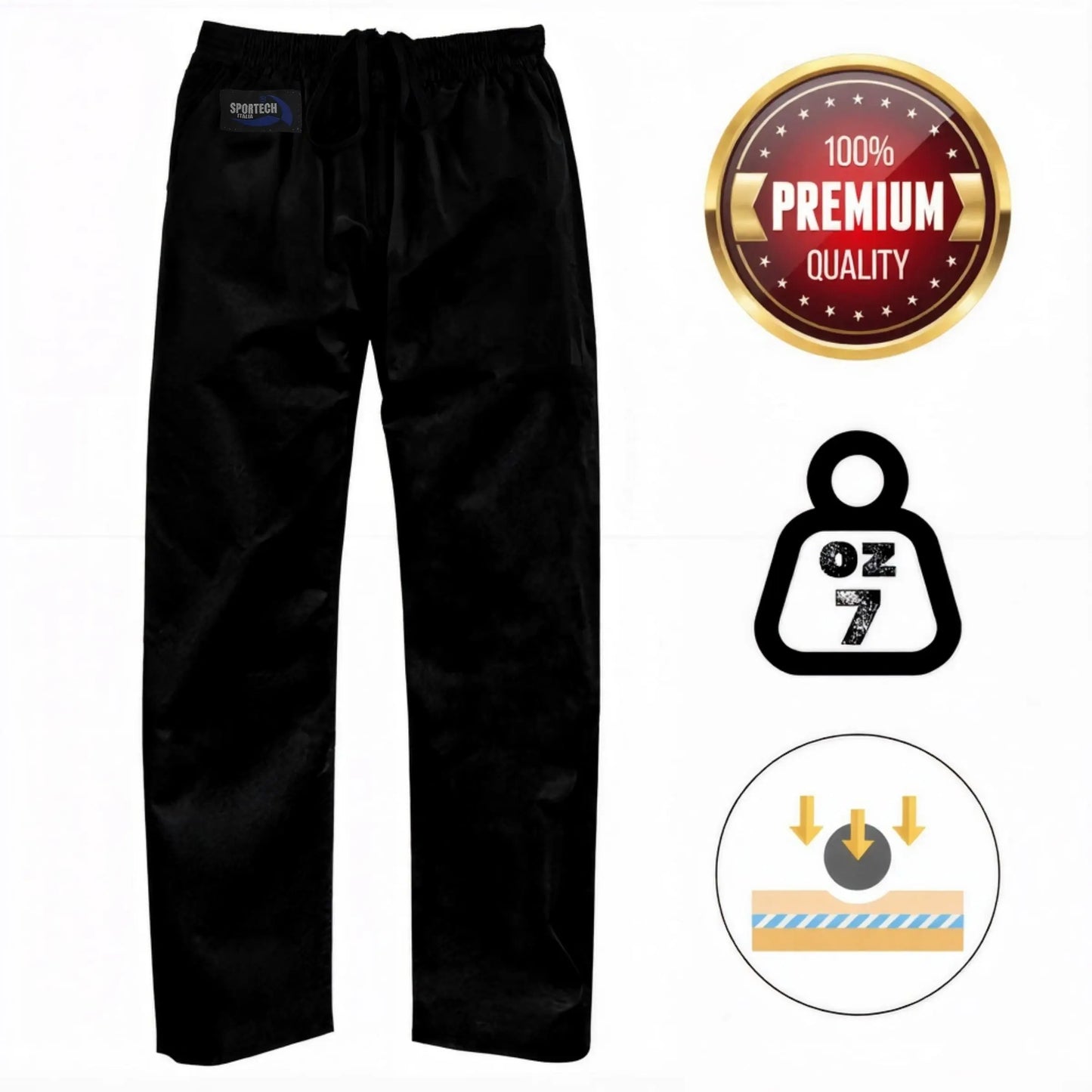 Pantaloni Arti Marziali Karate KungFu JuJitsu Judo Tai Chi