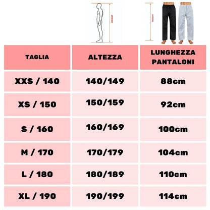 Pantaloni Arti Marziali Karate KungFu JuJitsu Judo Tai Chi