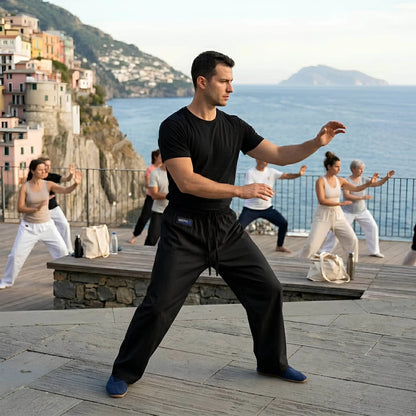 Pantaloni Arti Marziali Karate KungFu JuJitsu Judo Tai Chi