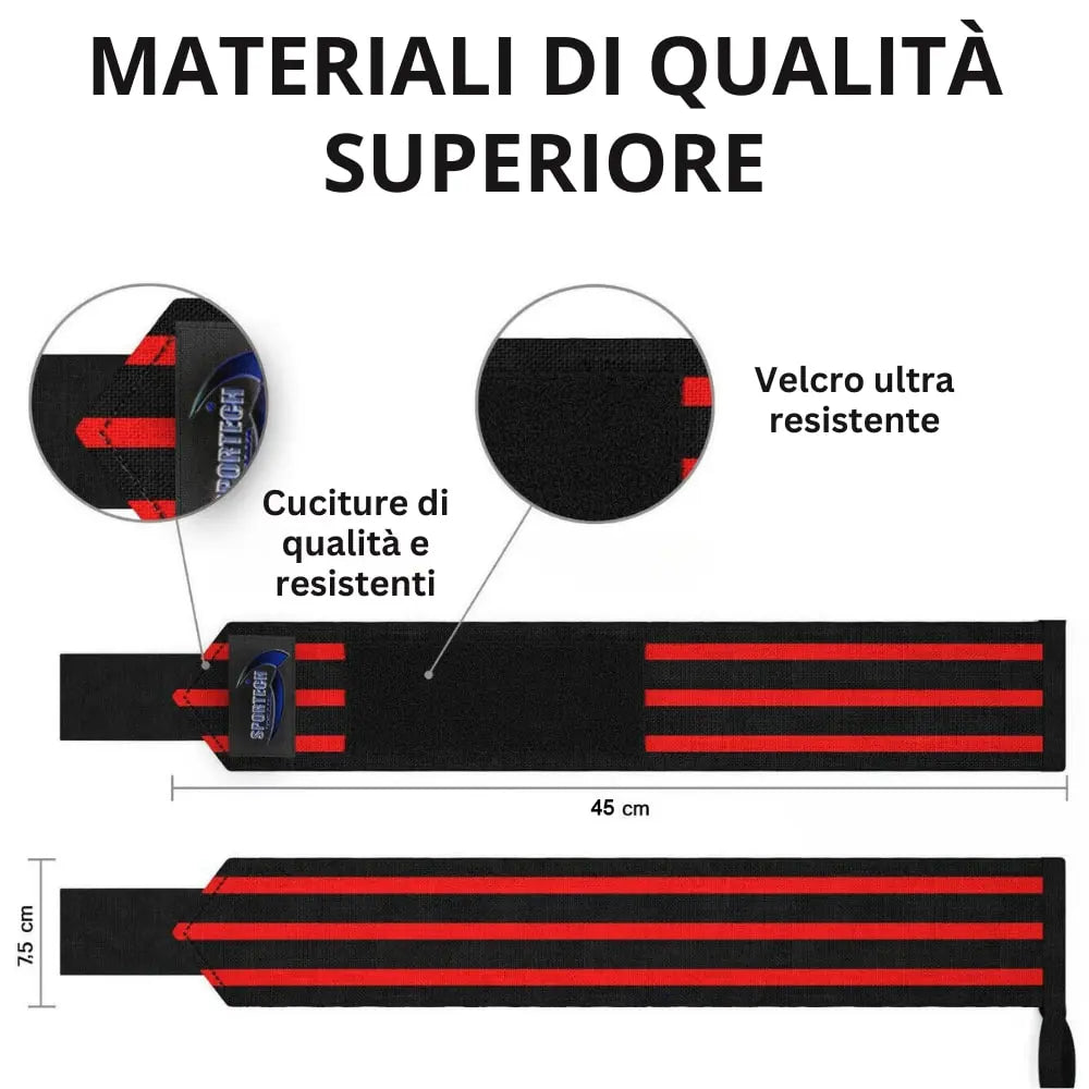 Polsiere Palestra Professionali polsini Straps Elastici per Grip Sollevamento Pesi allenamento Bodybuilding Crossfit Powerlifting