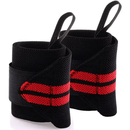 Polsiere Palestra Professionali polsini Straps Elastici per Grip Sollevamento Pesi allenamento Bodybuilding Crossfit Powerlifting