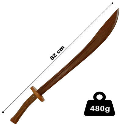 Sciabola in legno ciliegio allenamento Arti Marziali KungFu Wushu Tai Chi e Bagua