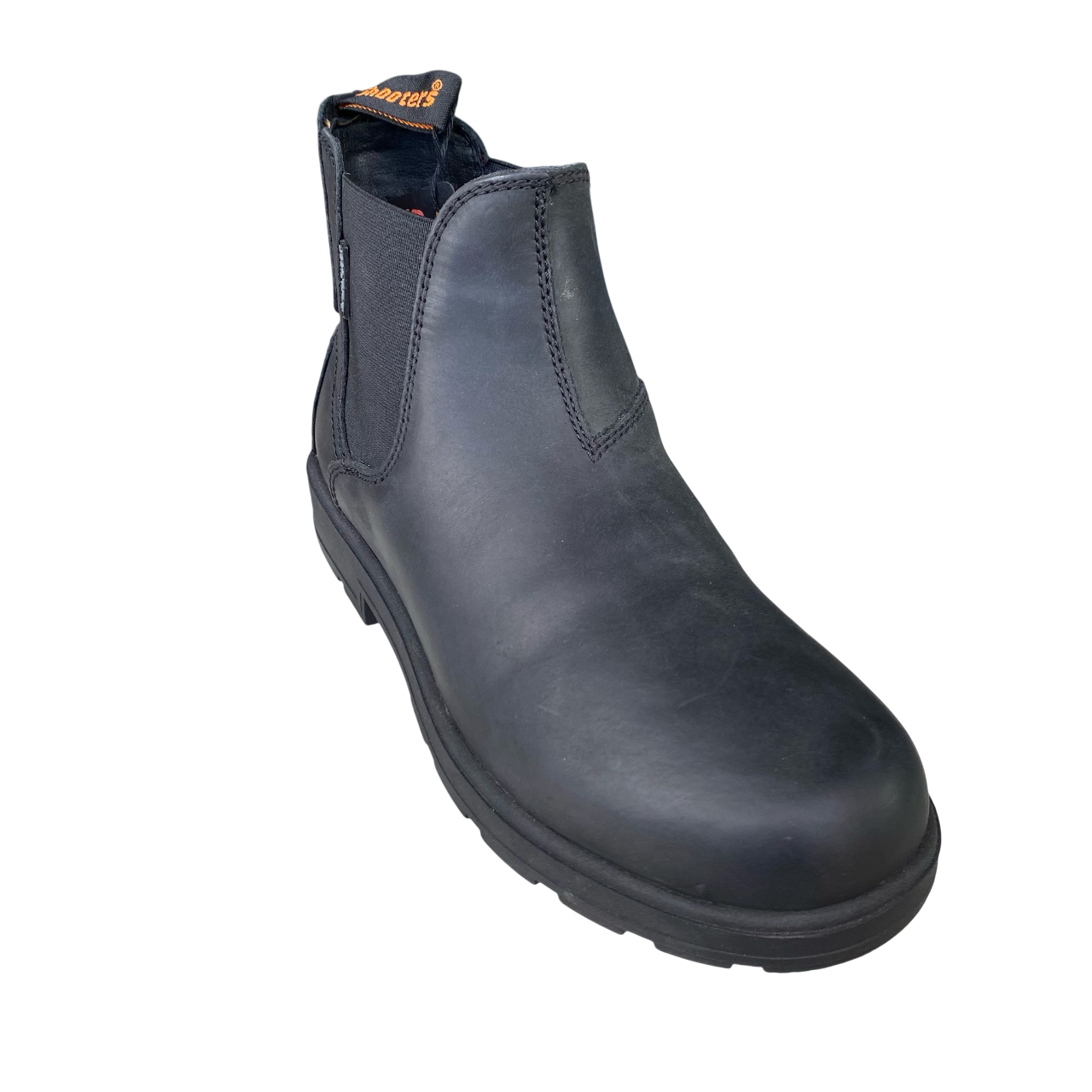 Shooters Stivaletto in pelle da uomo Tronchetto con elastico resistente all'acqua S3634 06 black-black