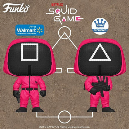 Funko Pop Movies Squid Game Masked Worker Dreieck Netflix Vinyl Figur Spiele