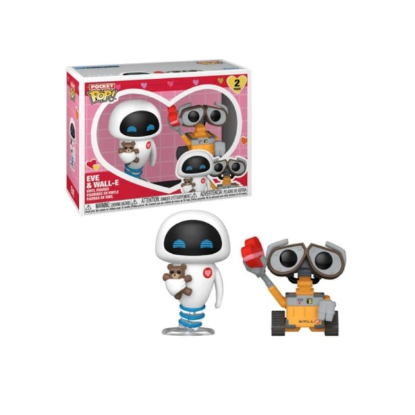 Funko Pop! Pocket 2er-Pack (2Pk) Wall-E Valentine 25: Eve & Wall Vinylfigur