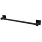 Towel Rail Rod Holder 40cm for Bathroom Wall Mount Home Black Steel