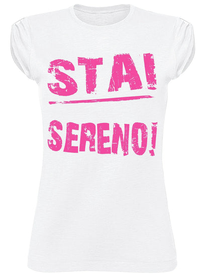 T-shirt Donna Slub "Stai Sereno" 100% Cotone Eco