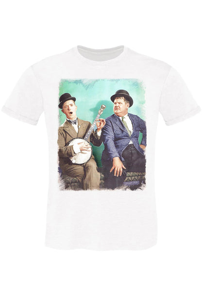 Stanlio e Olio T-shirt Uomo Urban Slub Cotone