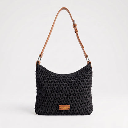 Stile Donna Bags - Borsa Hobo Intrecciata in Corda di Cotone