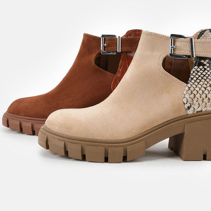 Stivali Donna in Pelle con Tacco Largo Comodi ed Eleganti