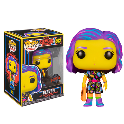 Funko Pop ! Television Stranger Things - 802 Eleven Special Edition Blacklight