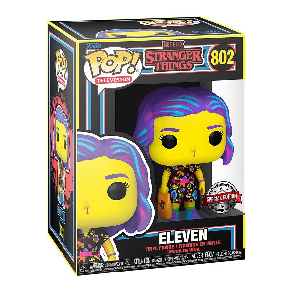 Funko Pop ! Television Stranger Things - 802 Eleven Special Edition Blacklight