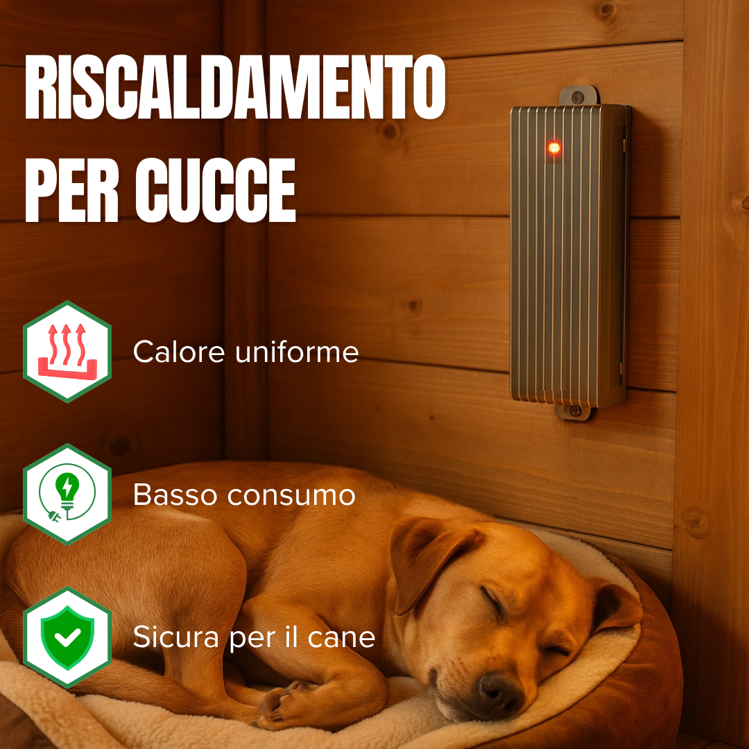 EHS – Stufetta per Cani 12V in Alluminio | Riscaldamento per Cuccia e Box