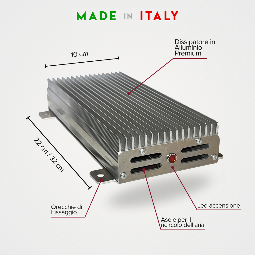 EHS – Stufetta per Cani 12V in Alluminio | Riscaldamento per Cuccia e Box