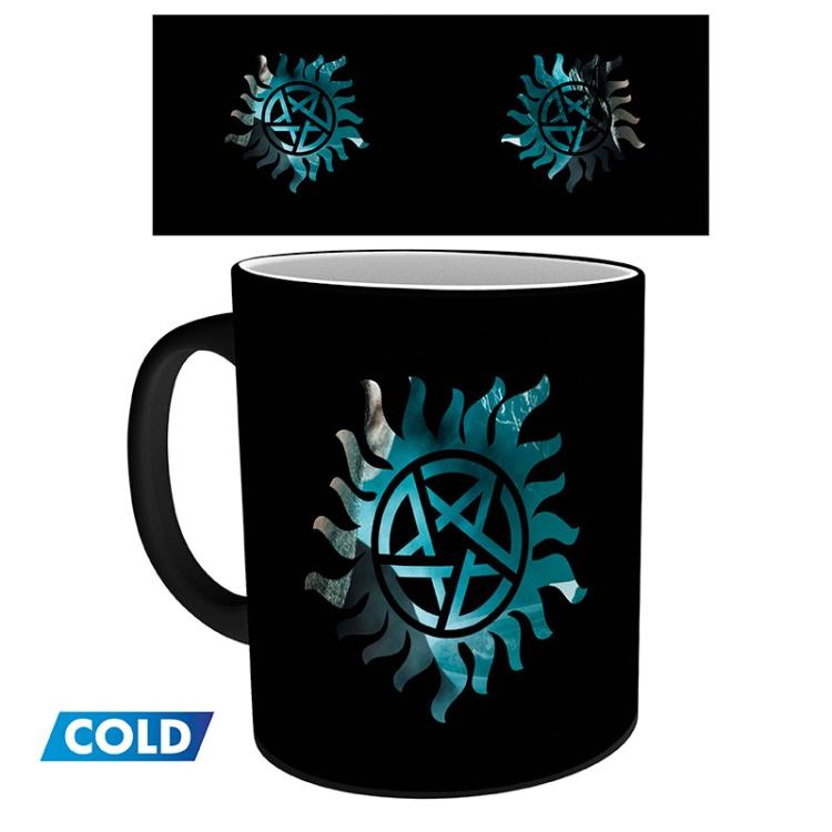 ABYSTYLE THERMOSENSIBLE TASSE „SUPERNATURAL“ WÄRMETAUSCHER-TASSE FARBWECHSEL 320ML