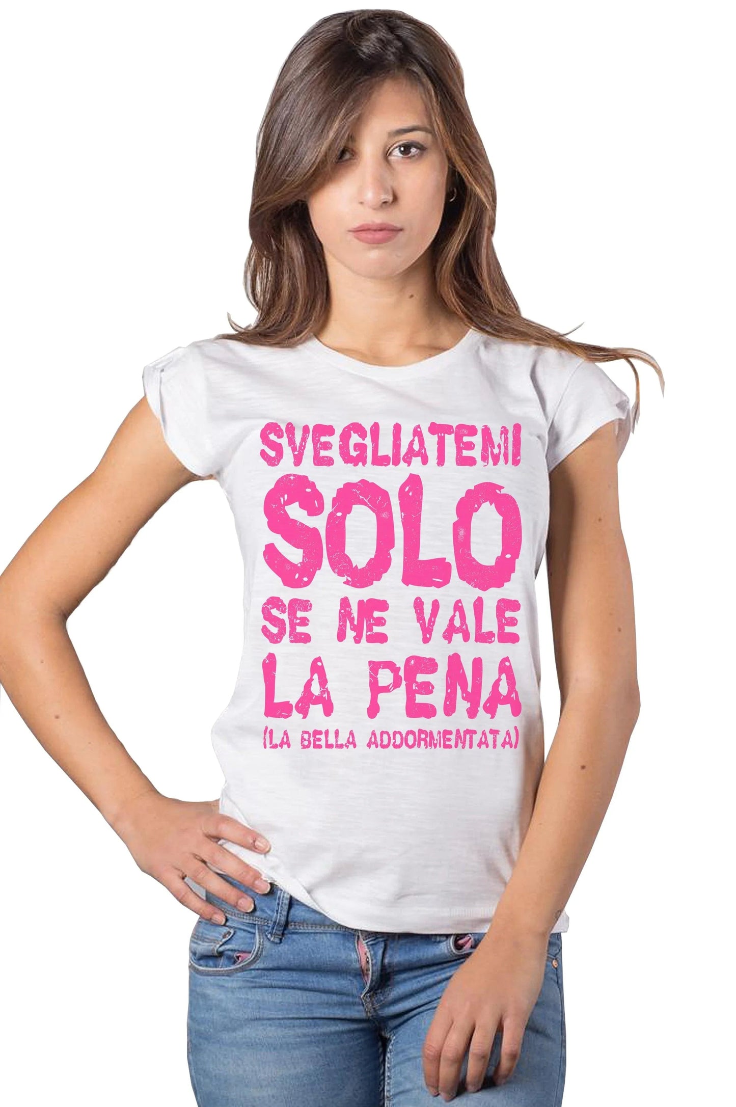 STREET STYLE T-shirt Donna 'Svegliatemi' 100% Cotone