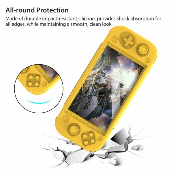 SILIKONHÜLLE FÜR NINTENDO SWITCH LITE, RUTSCHFESTER GUMMIPROTEKTOR