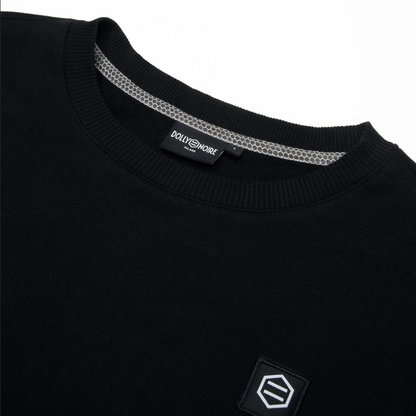 Dolly Noire felpa girocollo da adulto Bosco Pattern Crewneck sw019 sw 01 nero
