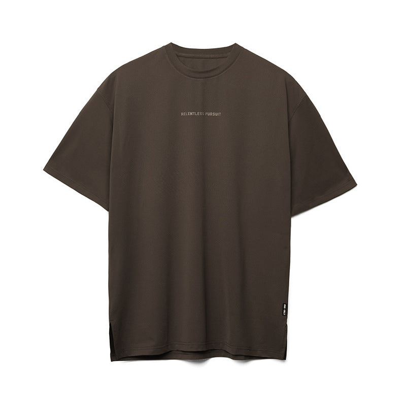T-shirt Girocollo Uomo Mezza Manica in Cotone