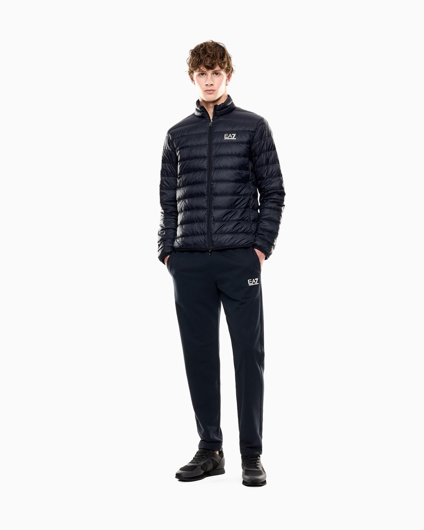 EA7 Emporio Armani Piumino Packable Uomo 8NPB23 PNGPZ Blu Train Core PE26