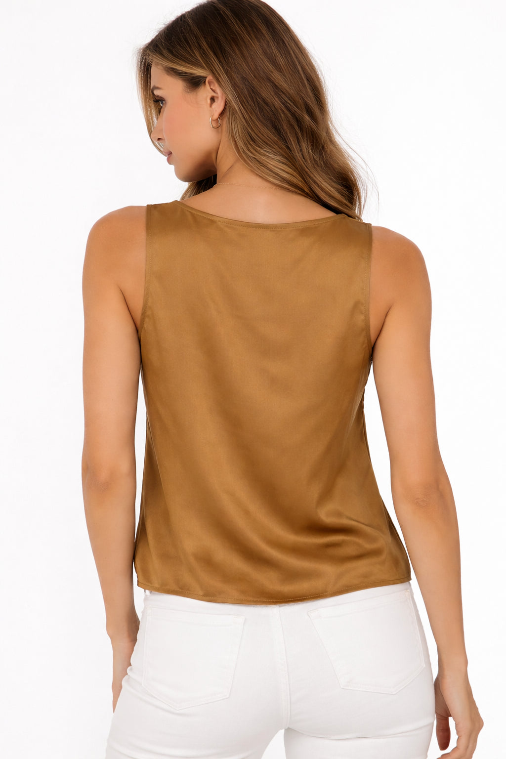 Griffai Canotta in Raso Leggero Donna DGP7965 Bronzo PE26
