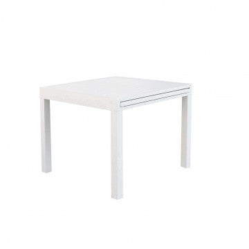 Tavolo Hawaii allungabile in alluminio - 90/180 x 90