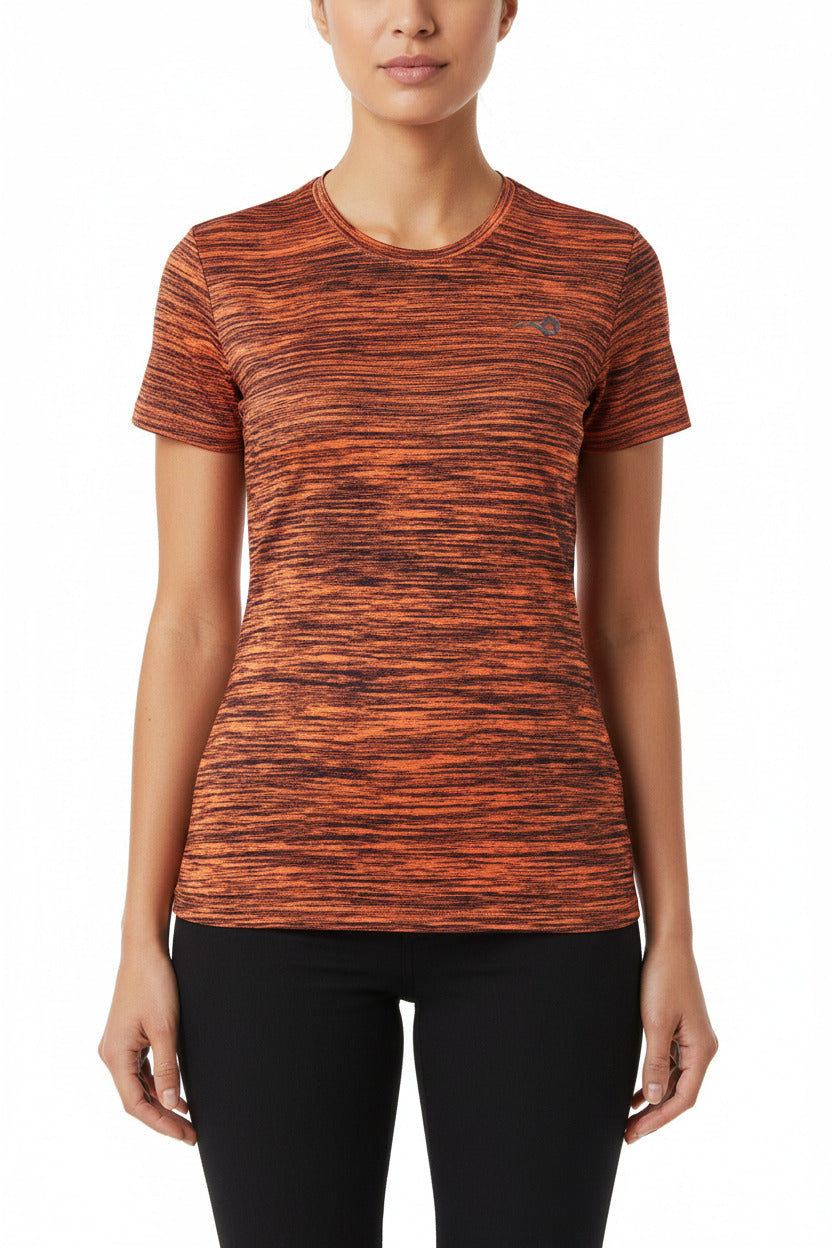 Maglietta Sportiva Donna Fitness e Running | T-Shirt Tecnica Palestra Traspirante Slim Fi