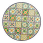 Garden table in ceramic and iron with Naxos mosaic Ø60 x 75h