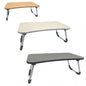 Foldable Bedside Table Folding Wood Tray for Breakfast PC Laptop