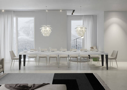 Flame Premium extendable table with anthracite legs and frame