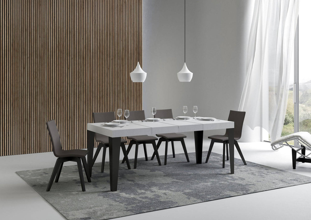 Flame Premium extendable table with anthracite legs and frame