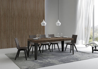 Flame Premium extendable table with anthracite legs and frame