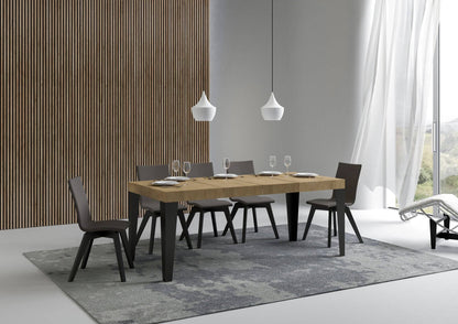 Flame Premium extendable table with anthracite legs and frame