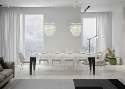 Flame Premium extendable table with anthracite legs and frame