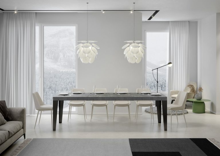 Flame Premium Extendable Table P.120 - Anthracite Frame