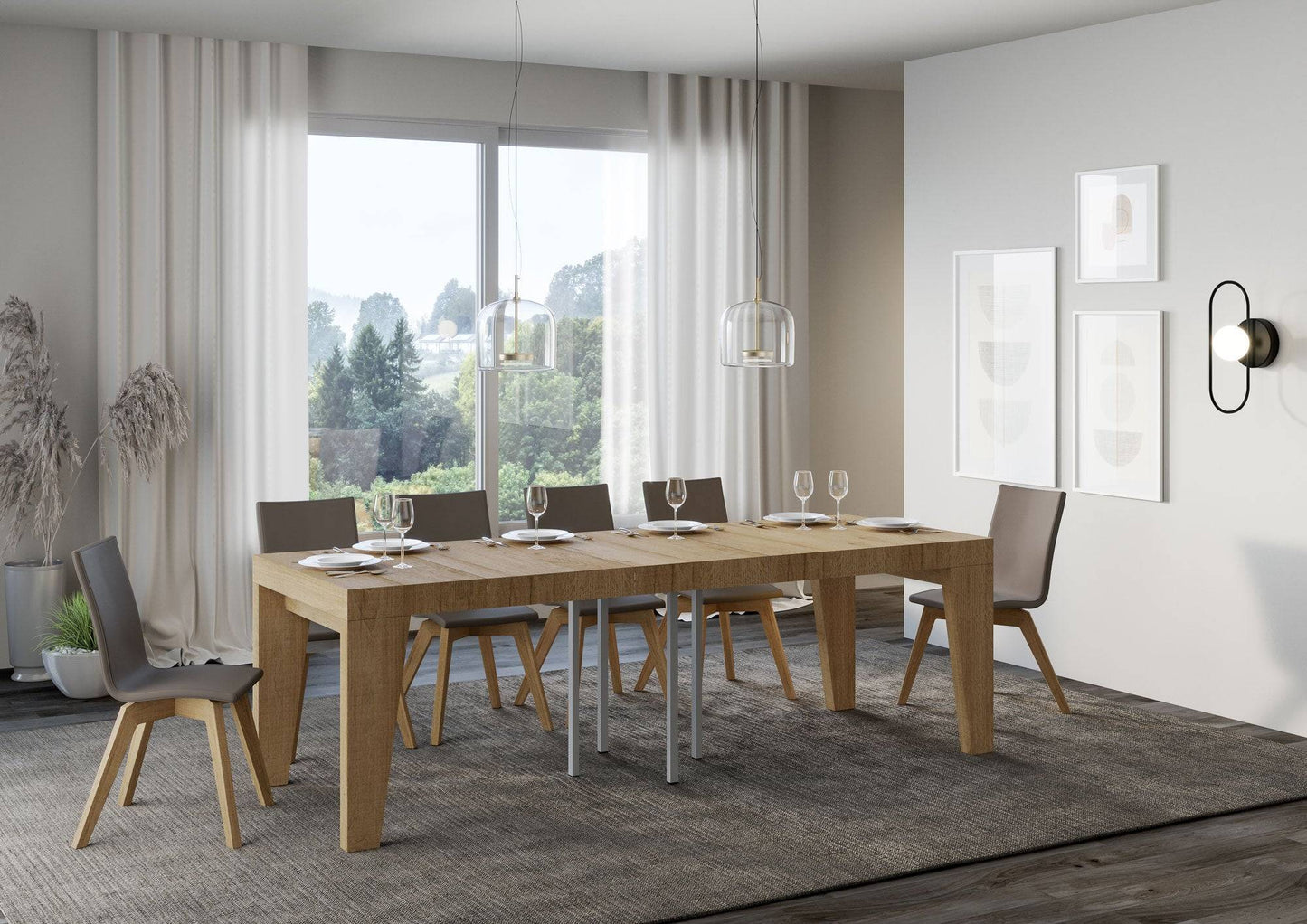 Ausziehbarer Tisch Naxy Premium in verschiedenen Ausführungen und Größen
