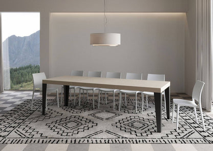 Flame Premium extendable table with anthracite legs and frame