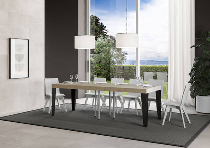 Flame Premium extendable table with anthracite legs and frame