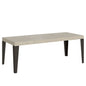 Flame Premium extendable table with anthracite legs and frame