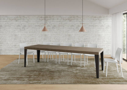 Flame Premium extendable table with anthracite legs and frame