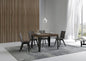 Extendable Dining Table Flame L.80 - Anthracite Frame