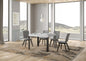 Extendable table Linea P.90 with Anthracite iron frame