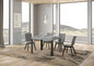 Extendable table Linea P.90 with Anthracite iron frame