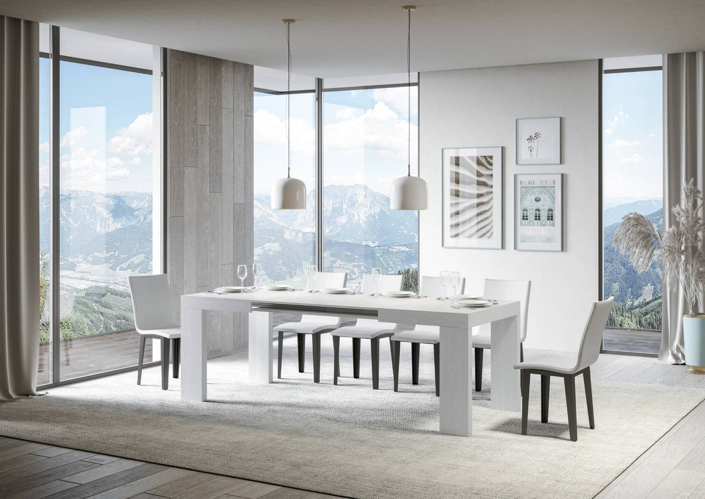 Tavolo estensibile 90x130/390 cm Roxell