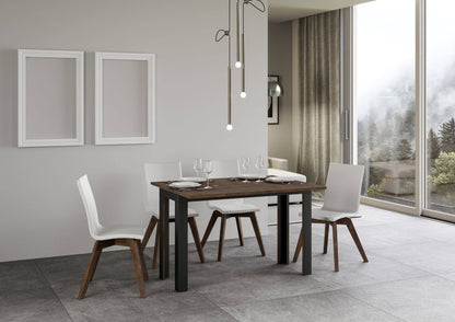 Tavolo apribile Linea Double con telaio Antracite