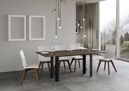 Tavolo apribile Linea Double con telaio Antracite