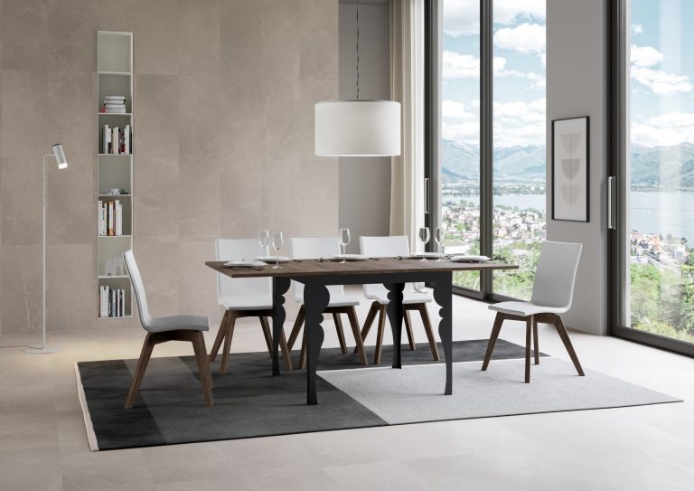 Tavolo Estensibile Paxon Libra 90x180 cm - Struttura Antracite