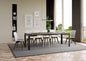 Extendable table Linea P.90 with Anthracite iron frame
